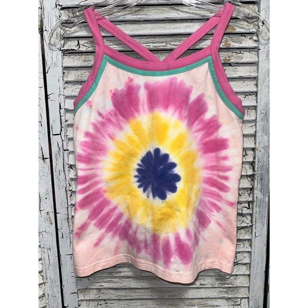 NWT Girls Pink Tie Die Matilda Jane Razorback Tank Top Size 12